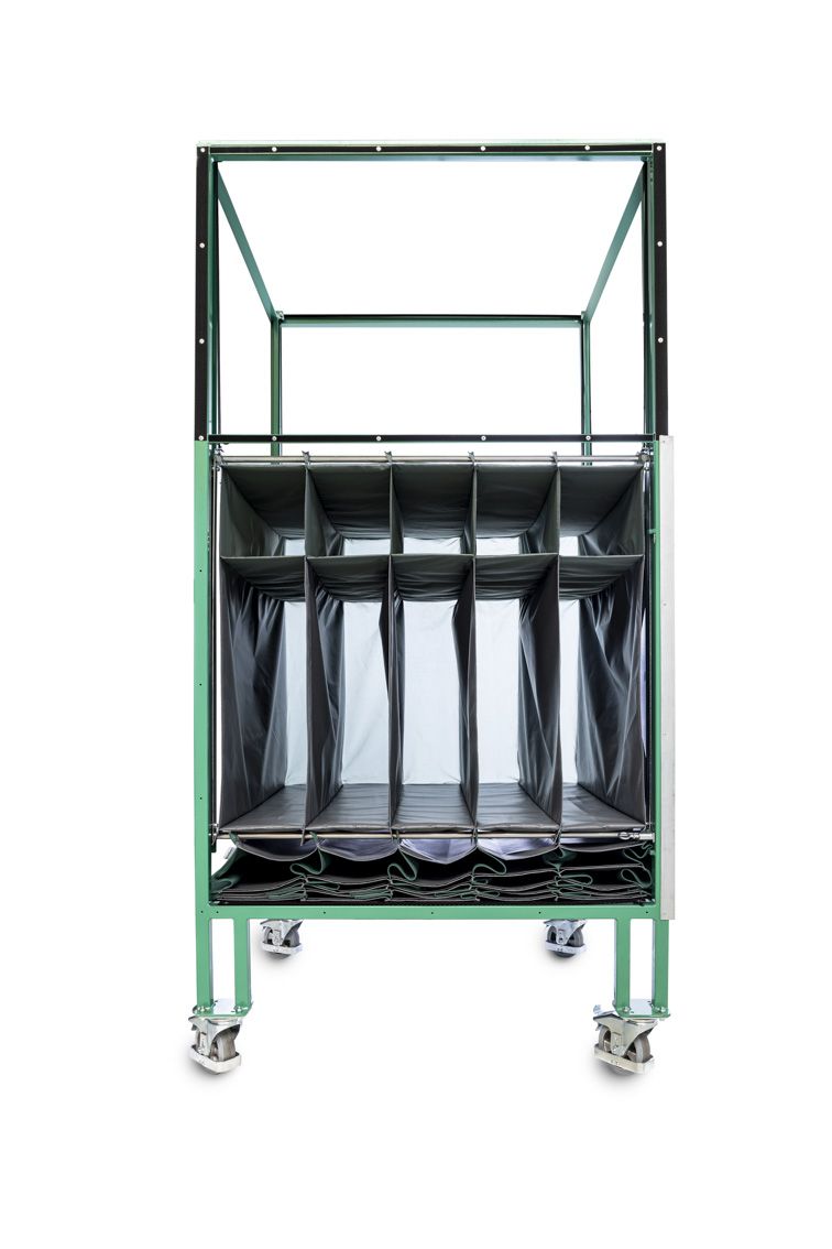 A closed tower rack