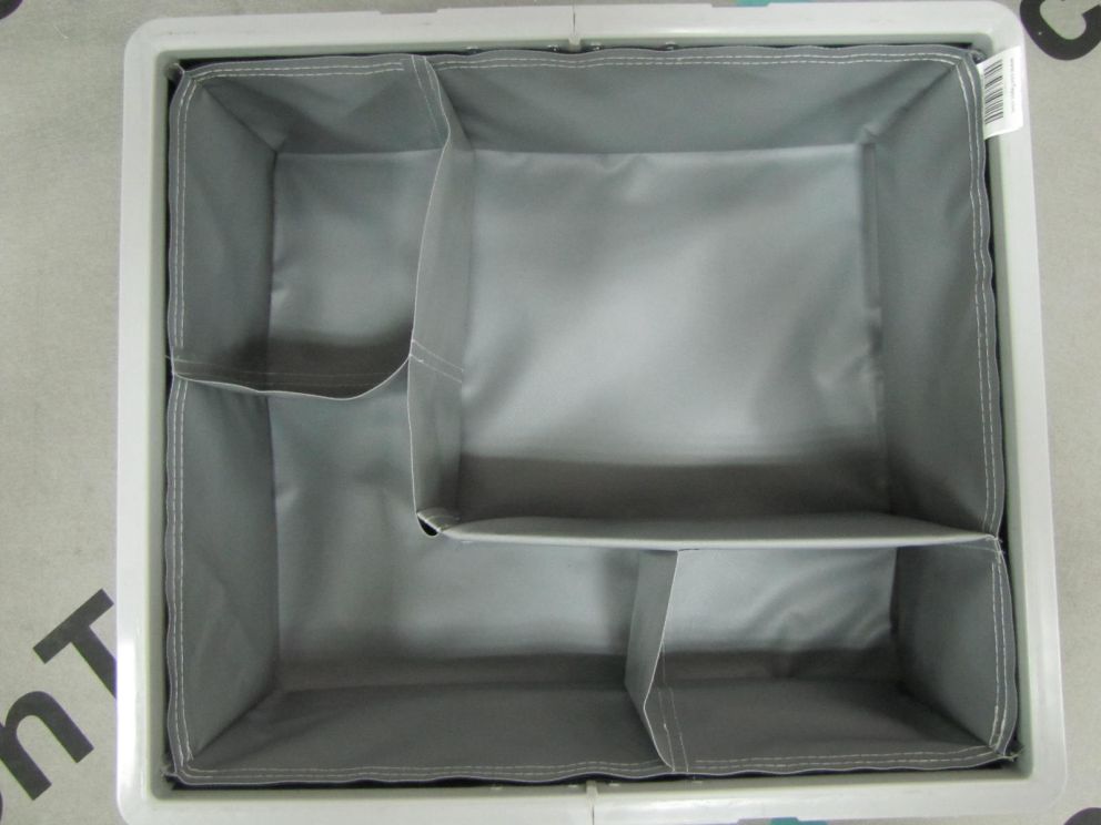 A fitbox with custom textile dunnage inserts